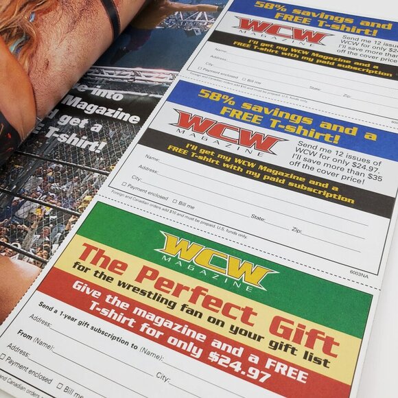 WCW Wrestling Magazine Vintage 2000 nWo DDP Miss Hancock Posters Unread Stock - Picture 9 of 11